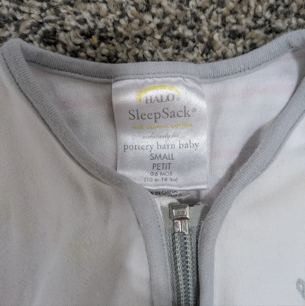 Halo Sleepsack for Babies Pink Cotton‎ Lightweight size Small 0-6mo